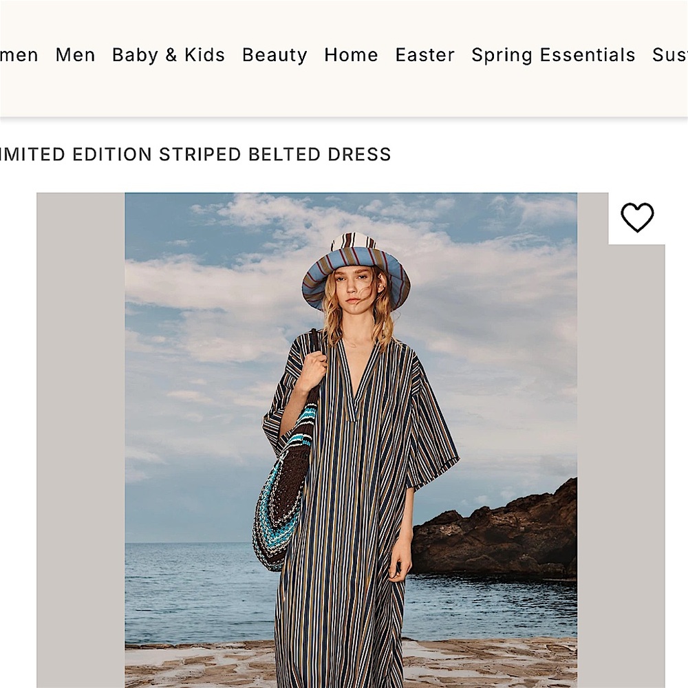 Zara Striped bucket hat